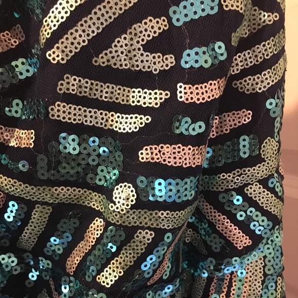 As U Wish Blue prom dress - Picture 3 of 4